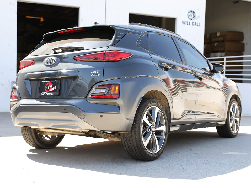 aFe Takeda 2-1/2in 304 SS Axle-Back Exhaust (No Muffler) 18-21 Hyundai Kona L4 1.6L (t) - DTX Performance