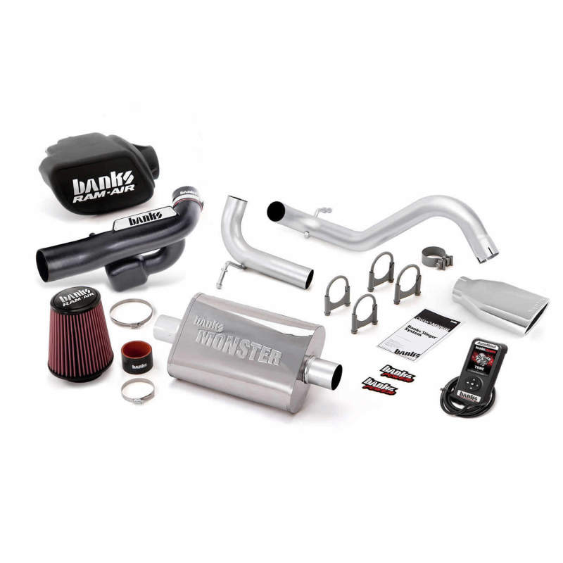 Banks Power 12-14 Jeep 3.6L Wrangler (All) 2dr Stinger Sys w/ AutoMind - SS Single Exh w/ Chrome Tip - DTX Performance