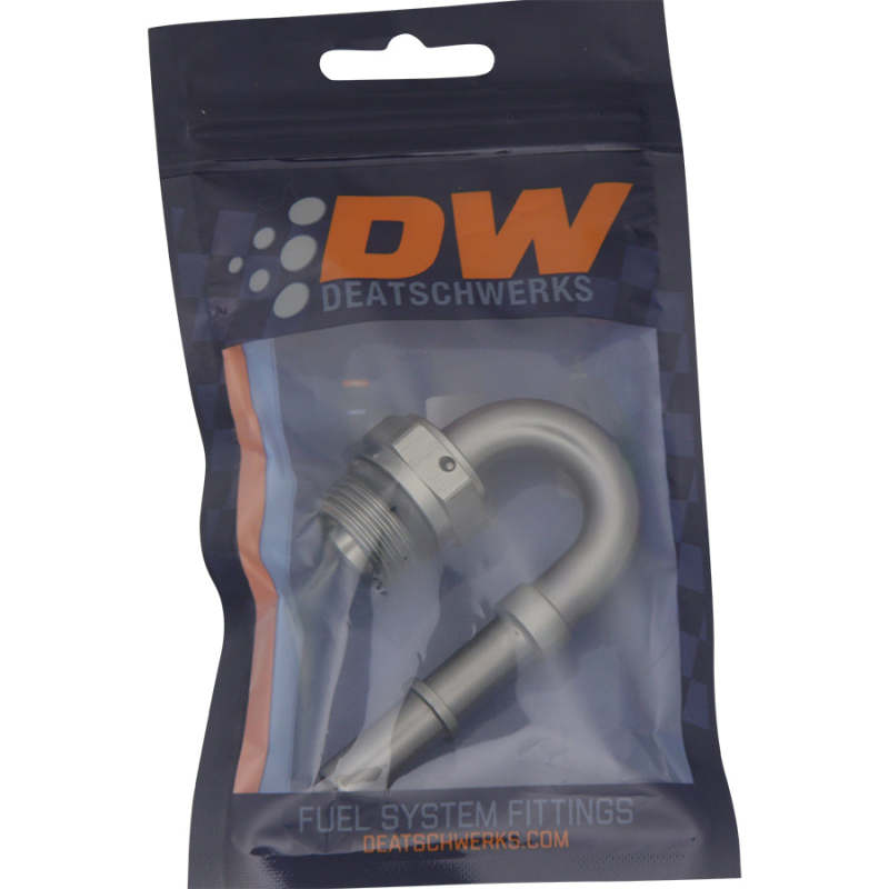 DeatschWerks 8AN ORB Male to 3/8IN Male EFI Quick Connect Adapter 180 Deg. - DTX Performance