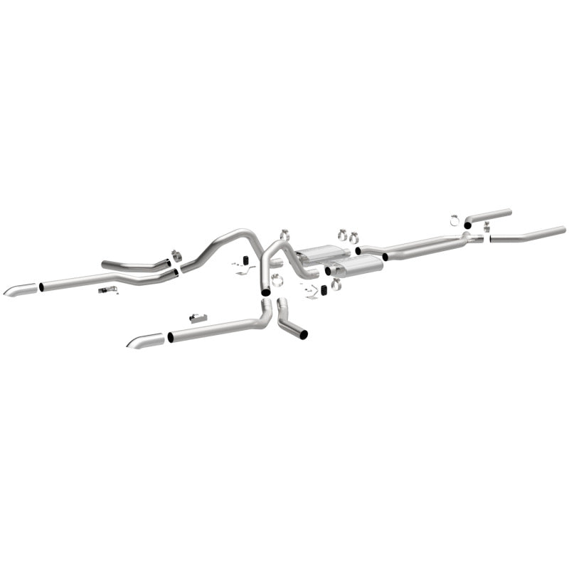 MagnaFlow 65-68 Chevy Impala All V8 Multiple Exit Options Crossmember-Back Perf Exhaust - DTX Performance