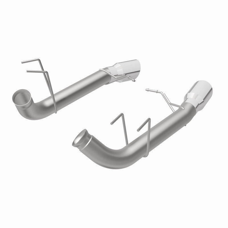 MagnaFlow 13 Ford Mustang Dual Split Rear Exit Stainless Axle-Back Cat Back Exhaust (Competition) - DTX Performance