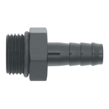 Load image into Gallery viewer, DeatschWerks 8AN ORB Male to 3/8in Male Triple Barb Fitting (Incl O-Ring) - Anodized Matte Black - DTX Performance