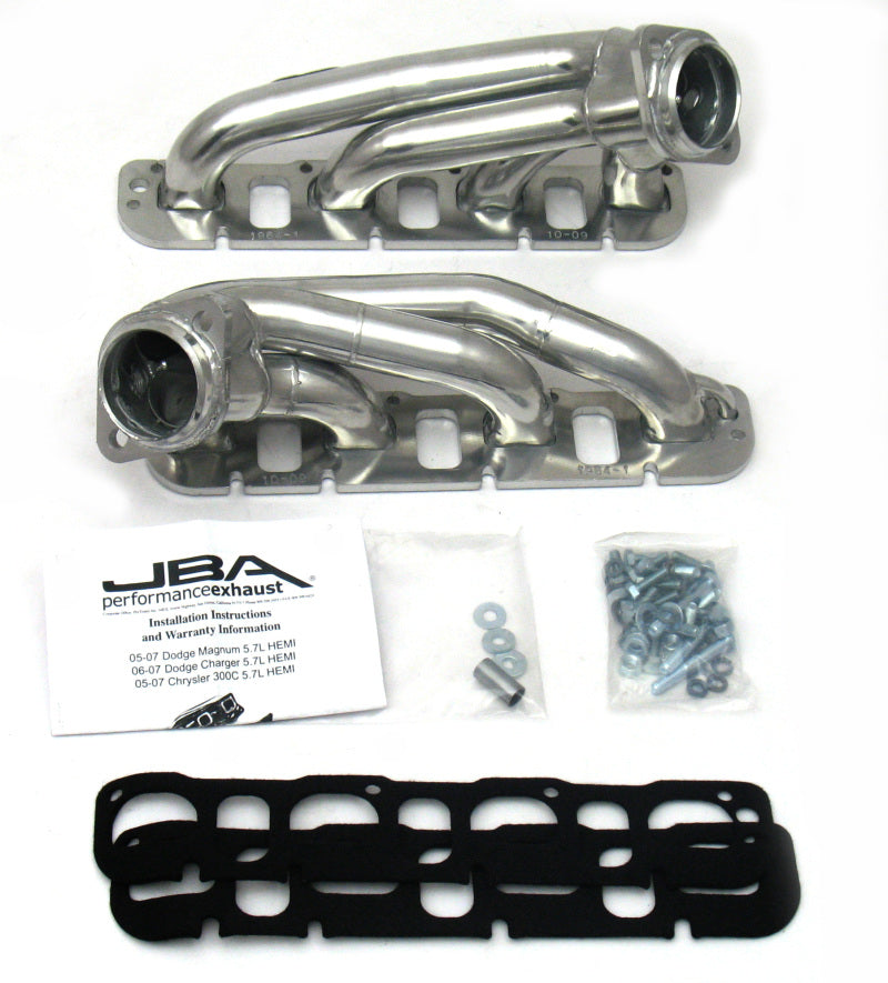 JBA 09-20 Chrysler 5.7L HEMI 1-3/4in Primary Silver Ctd Cat4Ward Header - DTX Performance