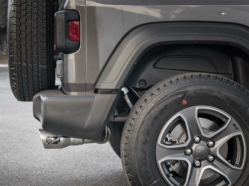 aFe Rebel Series 2.5in 409 SS Cat-Back Exhaust w/ Polished Tips 2018+ Jeep Wrangler (JL) V6 3.6L - DTX Performance