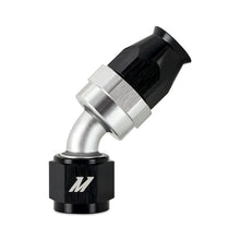 Load image into Gallery viewer, Mishimoto Aluminum PTFE -8AN 45 Degree Fitting Black - DTX Performance