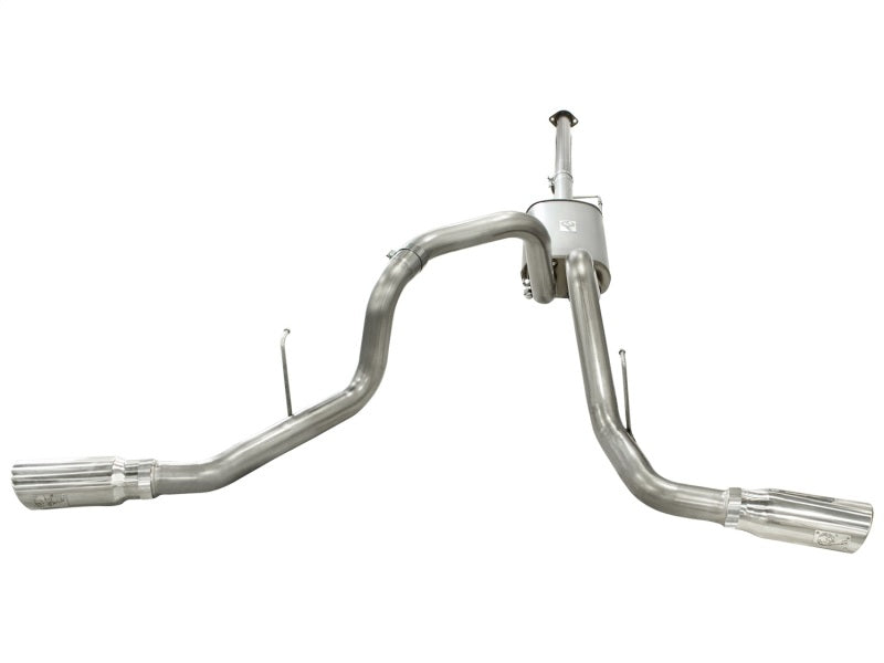 aFe MACHForce XP Exhausts 3inSS Dual Side Exit Cat-Back 11-14 Ford F150 Ecoboost V6-3.5L (TT) - DTX Performance