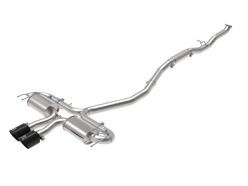 aFe Takeda 3in 304 SS Cat-Back Exhaust System w/Black Tips 17-20 Honda Civic Sport L4-1.5L (t) - DTX Performance