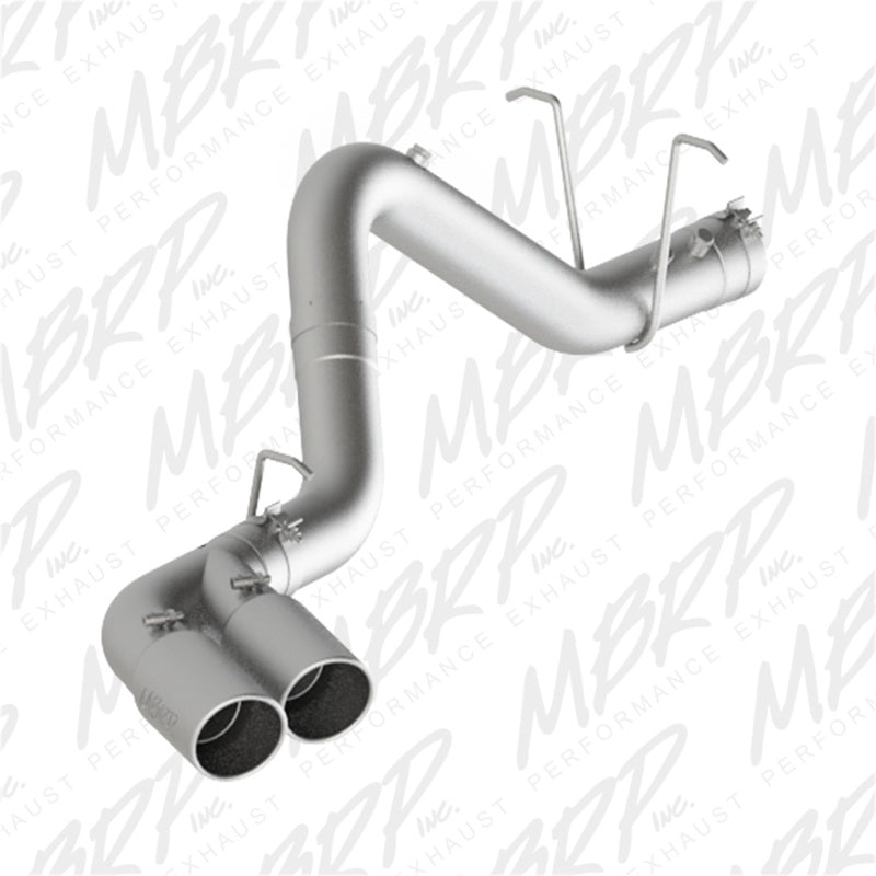 MBRP 11-15 Chevy/GMC 2500/3500 4in Filter Back Dual Outlet Single Side Alum Exhaust System - DTX Performance