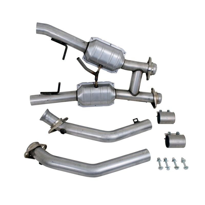 BBK 94-95 Mustang 5.0 High Flow H Pipe With Catalytic Converters - 2-1/2 - DTX Performance