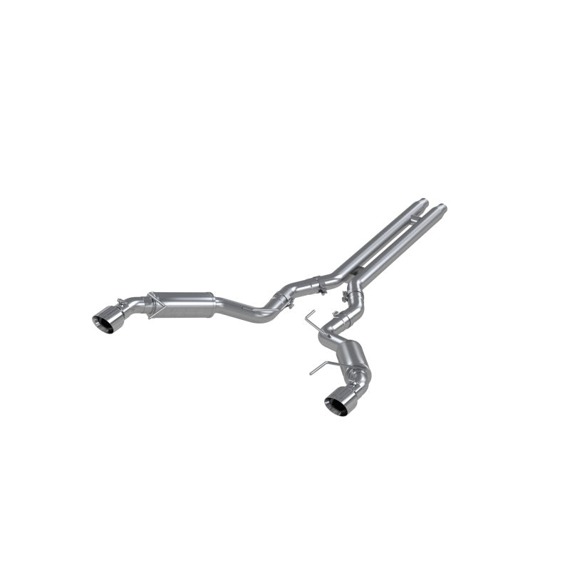 MBRP 15-17 Ford Mustang GT 5.0 3in Cat Back Dual Split Rear Race Version 4.5in Tips - Aluminized - DTX Performance