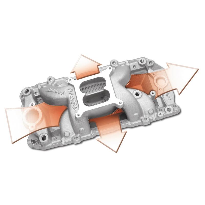 Edelbrock B/B Chevy O-Port RPM Air-Gap Manifold - DTX Performance