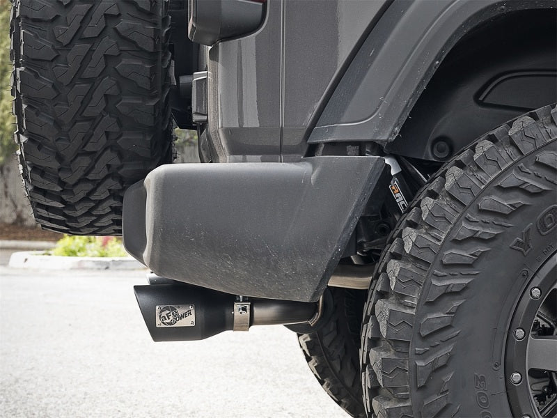 aFe Rebel Series 2.5in 304 SS Cat-Back Exhaust w/ Black Tips 2018+ Jeep Wrangler (JL) V6 3.6L - DTX Performance