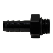 Load image into Gallery viewer, DeatschWerks 6AN ORB Male to 3/8in Male Triple Barb Fitting (Incl O-Ring) - Anodized Matte Black - DTX Performance