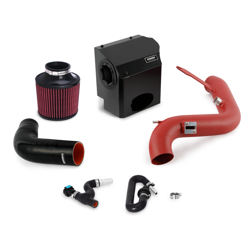 Mishimoto 2016 Ford Fiesta ST 1.6L Performance Air Intake Kit - Wrinkle Red - DTX Performance