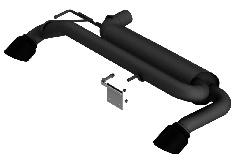 Borla 21-22 Ford Bronco 2.3L 4WD Touring Axle Back Exhaust w/ Black Coated Tips - DTX Performance