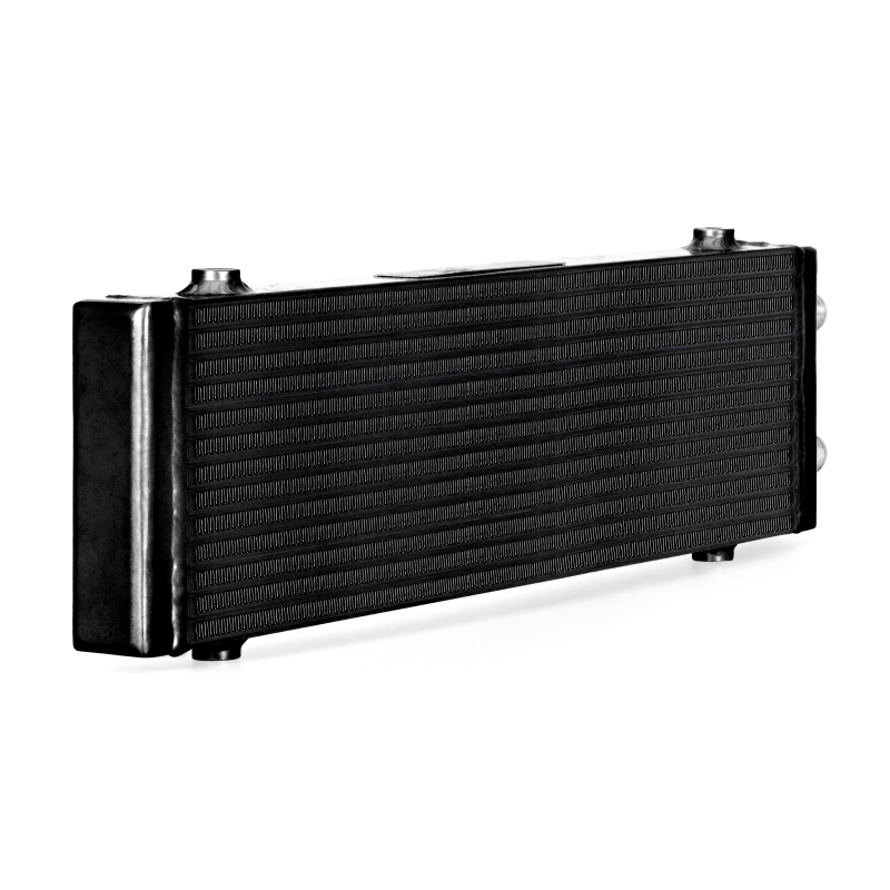 Mishimoto Universal Large Bar and Plate Dual Pass Black Oil Cooler - DTX Performance