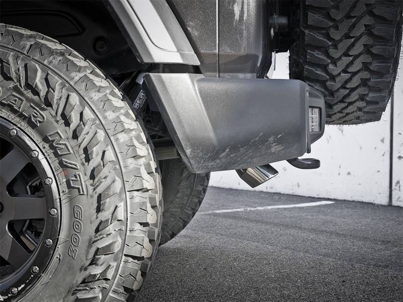 aFe MACH Force-Xp Axle-Back Exhaust System w/Polished Tip 18-20 Jeep Wrangler L4-2.0T / V6-3.6L - DTX Performance