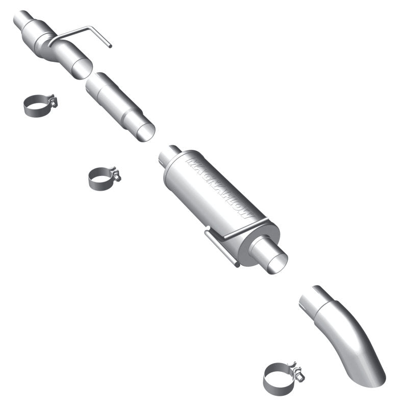 MagnaFlow 11 Ford F-150 3.5L Turbocharged SS Catback Exhaust w/ 3in SS Turn Down Tip - DTX Performance