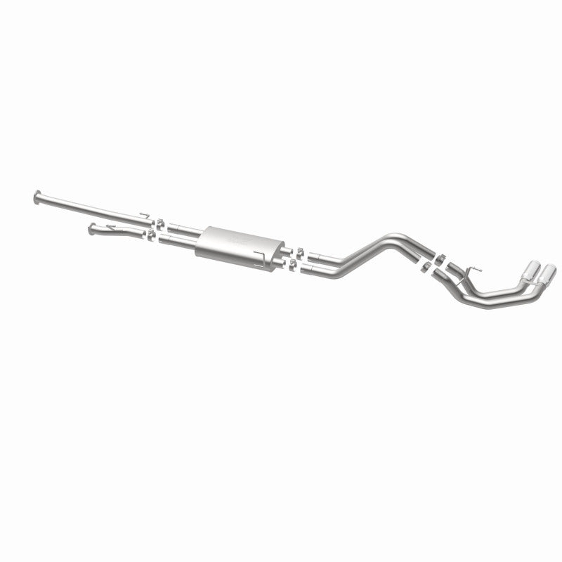 MagnaFlow 14 Toyota Tundra V8 4.6L/5.7L Stainless C/b Exhaust Dual same side pass. rear tire - DTX Performance