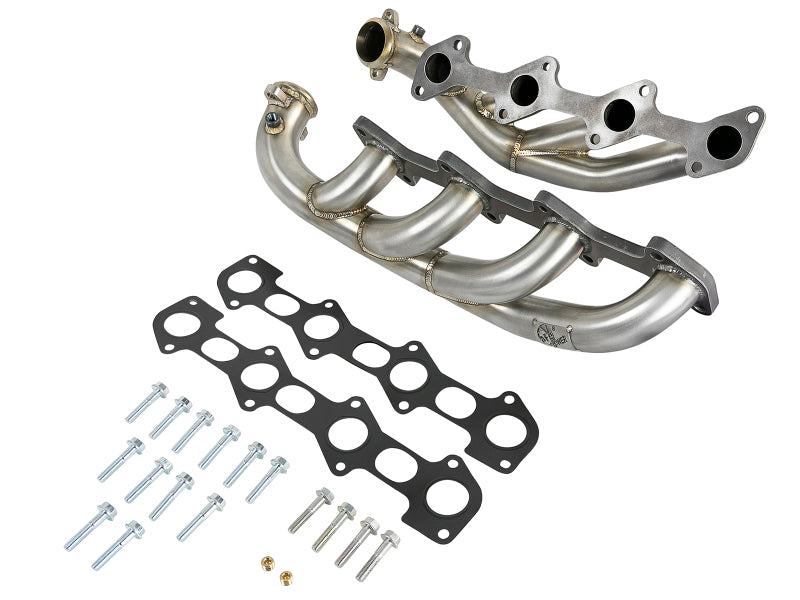 aFe Twisted Steel 1.75-2in 304 SS Headers 03-07 Ford Diesel Trucks V8-6.0L (td) - DTX Performance