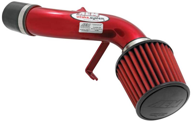 AEM 03-04 Corolla CE/LE/S Red Short Ram Intake - DTX Performance