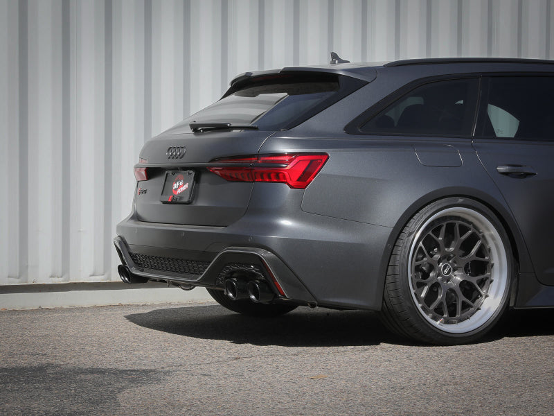 aFe 20-22 Audi RS6 Avant V8 4L (tt) MACH Force-Xp 3in to 2.5in 304 SS Cat-Back Exhaust w/ Black Tip - DTX Performance