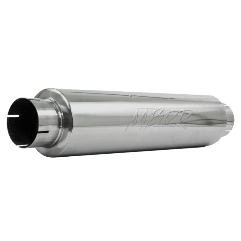 MBRP Universal Quiet Tone Muffler 4in Inlet/Outlet 24in Body 6in Dia 30in Overall T304 - DTX Performance