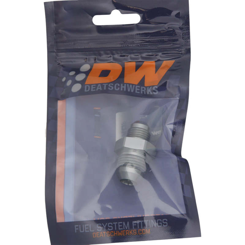 DeatschWerks 8AN Male Flare to 6AN Male Flare Reducer Straight Coupler - DTX Performance