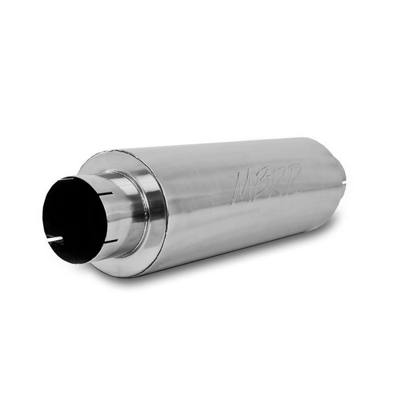 MBRP Universal Quiet Tone Muffler 5in Inlet /Outlet 8in Dia Body 31in Overall - DTX Performance