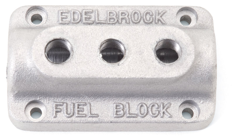 Edelbrock Fuel Block Triple As Cast - DTX Performance