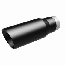 Load image into Gallery viewer, MagnaFlow Tip Stainless Black Coated Single Wall Round Single Outlet 5in Dia 3.5in Inlet 14.5in L - DTX Performance