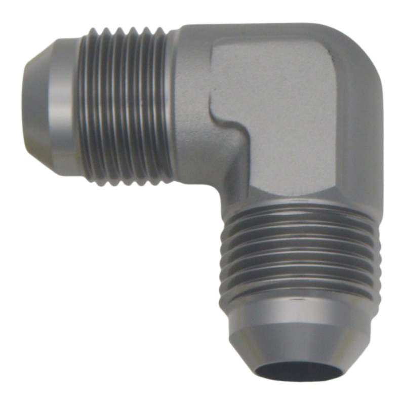 DeatschWerks 8AN Male Flare To 8AN Male Flare 90-Degree Coupler Fitting - DTX Performance