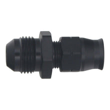 Load image into Gallery viewer, DeatschWerks 8AN Male Flare to 3/8in Hardline Compression Adapter - Anodized Matte Black - DTX Performance