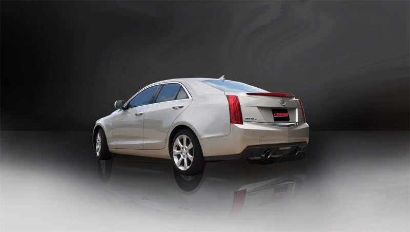 Corsa 13-14 Cadillac ATS Sedan 2.0L A/T Black Sport Dual Rear Cat-Back Exhaust - DTX Performance