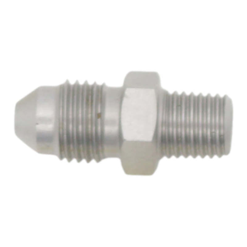 DeatschWerks 3AN Male Flare to 1/16in NPT Male - Anodized Stainless Steel - DTX Performance