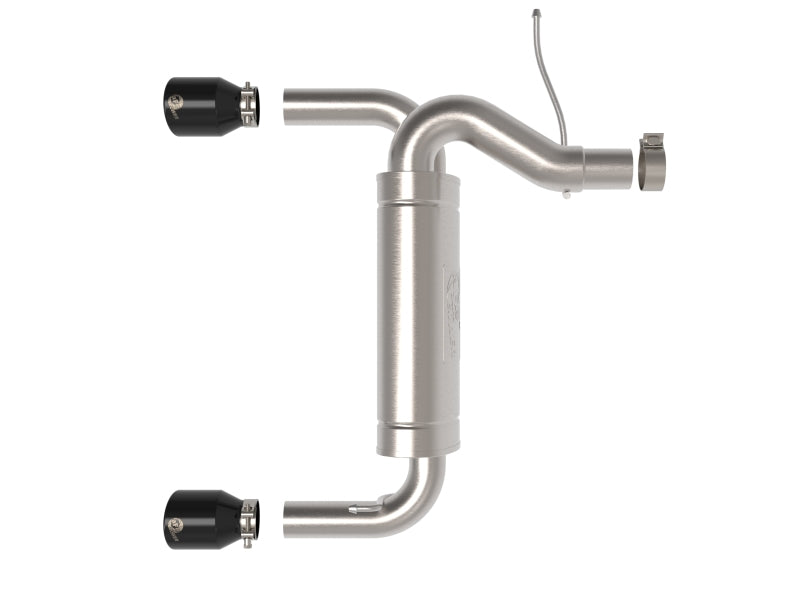 aFe Vulcan 3in 304 SS Axle-Back Exhaust 2021 Ford Bronco L4-2.3L (t)/V6-2.7L (tt) w/ Black Tips - DTX Performance