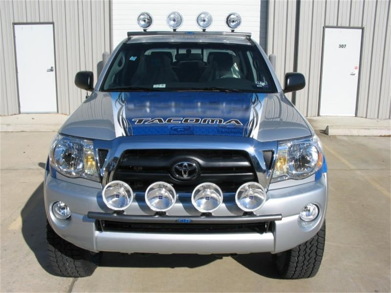 N-Fab Light Bar 05-11 Toyota Tacoma - Gloss Black - Light Tabs - DTX Performance