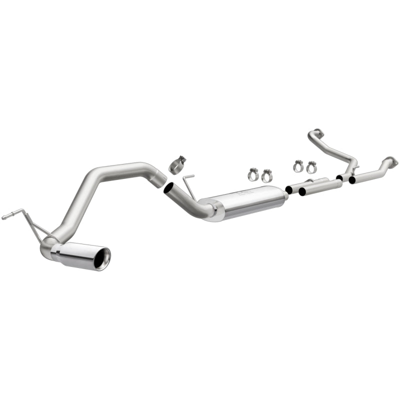 MagnaFlow CatBack 07-15 Nissan Titan V8 LGAS/LFLEX Single MF Polished Stainless Exhaust - DTX Performance