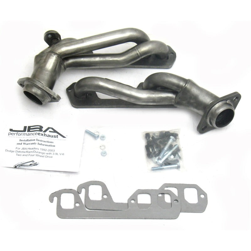 JBA 92-95 Dodge Truck 3.9L V6 1-1/2in Primary Raw 409SS Cat4Ward Header - DTX Performance