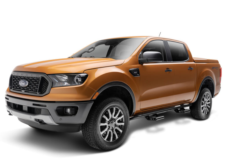 N-Fab RKR Step System 2019 Ford Ranger Crew Cab All Beds - Cab Length - Tex. Black - DTX Performance