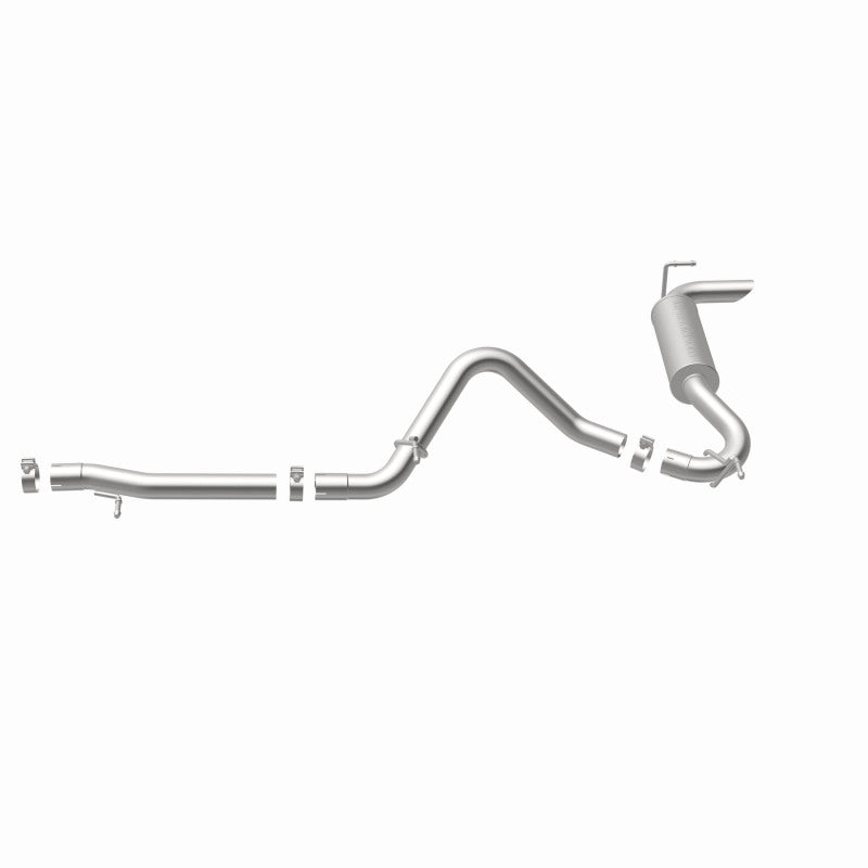 MagnaFlow 12-14 Jeep Wrangler 3.6L Single Straight Rear P/S Exit Stainless C/b Perf Exhaust-Comp - DTX Performance