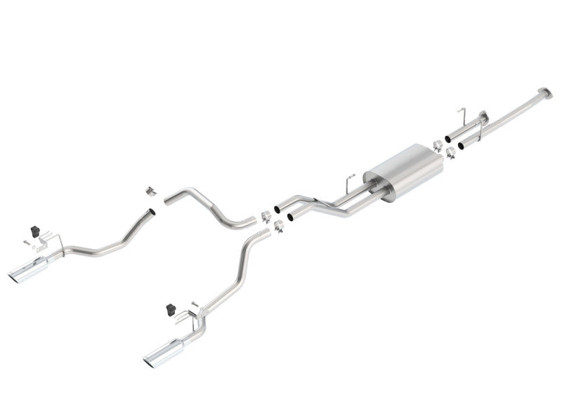 Borla 14-15 Toyota Tundra 4.6L/5.7L Crew Max SB DC SB Touring Cat Back Exhaust Dual Split Rear Exit - DTX Performance