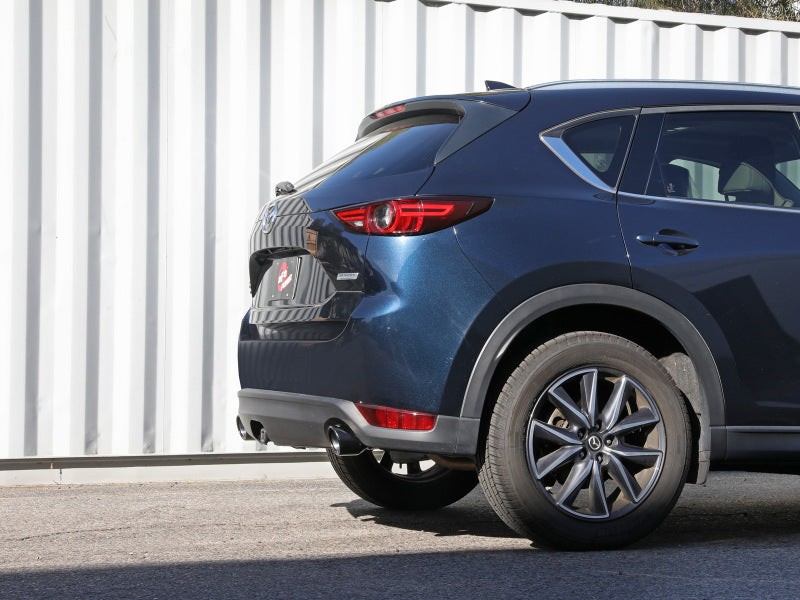 aFe Takeda 17-21 Mazda CX-5 2.5L (t) 2.5in. SS Axle-Back Exhaust System w/Black Tips - DTX Performance