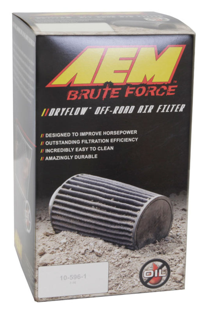 AEM Dryflow 3.5in. X 7in. Round Tapered Air Filter - DTX Performance