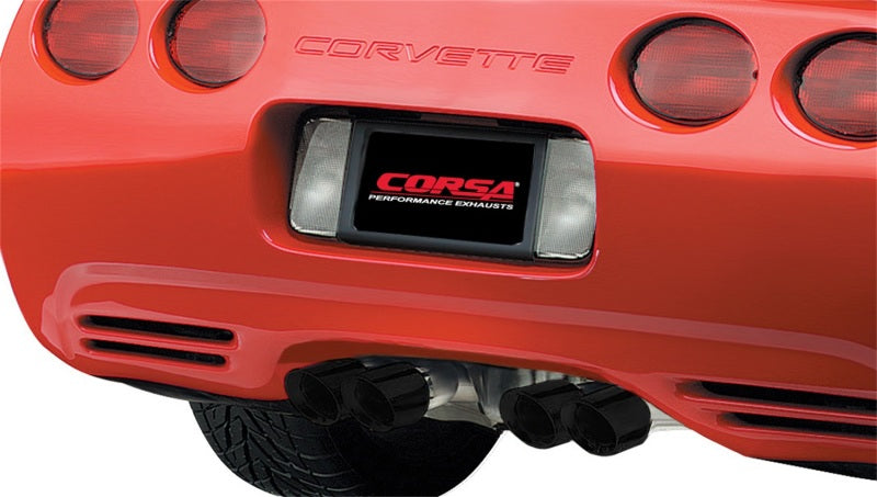 Corsa 97-04 Chevrolet Corvette C5 Z06 5.7L V8 Xtreme Axle-Back Exhaust w/ Black Tips - DTX Performance