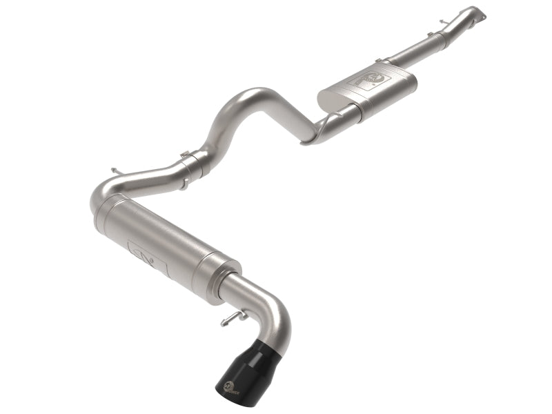 aFe Apollo GT 3in 409 SS Cat-Back Exhaust 2021 Ford Bronco L4-2.3L (t)/V6-2.7L (tt) w/ Black Tip - DTX Performance