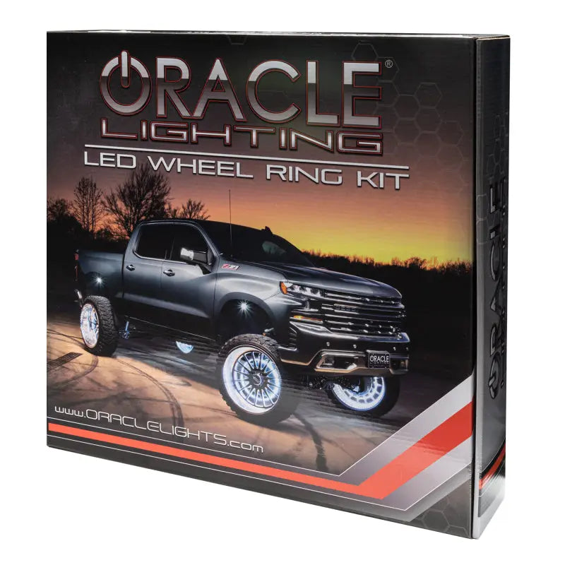 Oracle LED Illuminated Wheel Rings - Double LED - White - DTX Performance