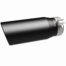 Load image into Gallery viewer, MagnaFlow Tip Stainless Black Coated Single Double Round Single Outlet 5in Dia 4in Inlet 13in L - DTX Performance