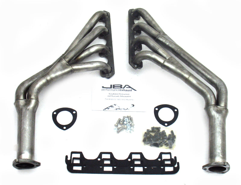 JBA 65-70 Ford Mustang 260-302 SBF 1-1/2in-1-3/4in Primary Raw 409 Tri Y Header - DTX Performance