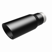 Load image into Gallery viewer, MagnaFlow Tip Stainless Black Coated Single Wall Round Single Outlet 5in Dia 3.5in Inlet 14.5in L - DTX Performance